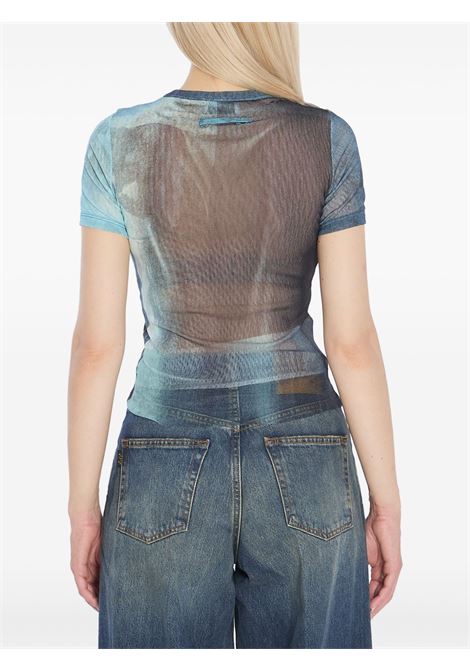 t-shirt water baby donna indigo JEAN PAUL GAULTIER | 25/03-W-TO313-M004P5557